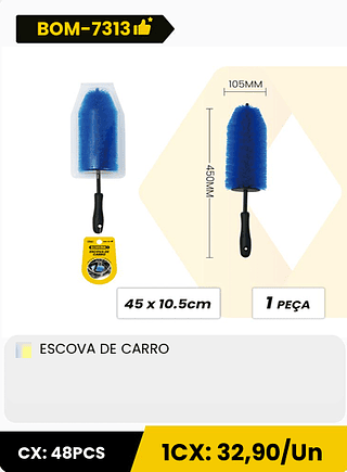 ESCOVA DE CARRO CX: 48PCS 1CX: 32,90/Un