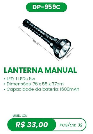 LANTERNA MANUAL 32PÇ=33$