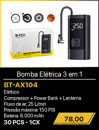 Bomba Elétrica 3 em 1 30PCS R$78,00