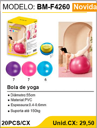 Bola de yoga 20PCS/CX Unid.CX: 29,50