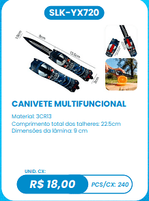 CANIVETE MULTIFUNCIONAL UNID. CX: R$ 18,00 PCS/CX: 240