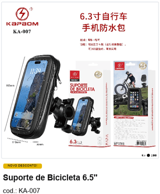 Suporte de Bicicleta 6.5'' R$ 11,25 PC/CX:100