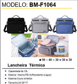 Lancheira Térmica 150PCS/CX Unid.CX: 15,50