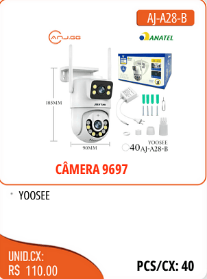 YOOSEE CAMERA9697 UNID.CX:RS110.00 PCS/CX:40