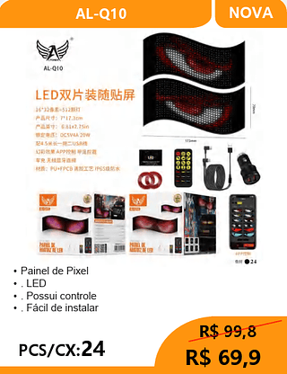 Painel De Pixel PCS/CX:24 R$69,9