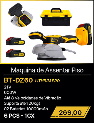 Maquina de Assentar Piso 6PCS R$269,00