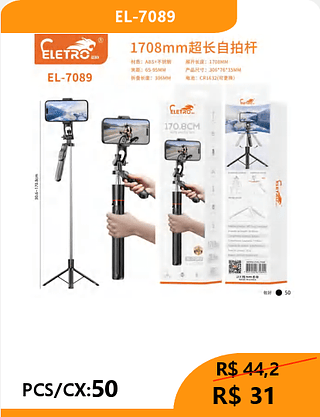 BASTÃO DE SELFIE PCS/CX:50 R$31