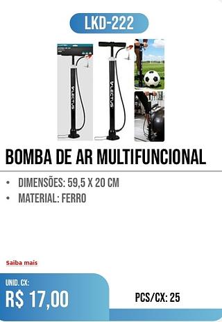 BOMBA DE AR MULTIFUNCIONAL 25PÇ=17$