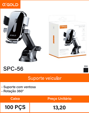 Suporte veicular - Caixa 100 PCS Preco Unitario 13,20