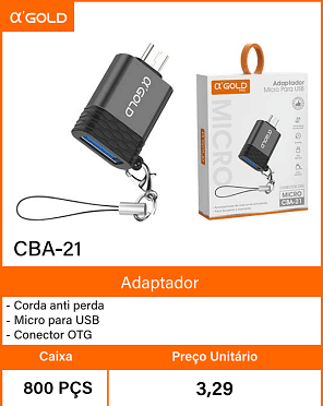 Adaptador Caixa 800 PCS Preco Unitario 3,29