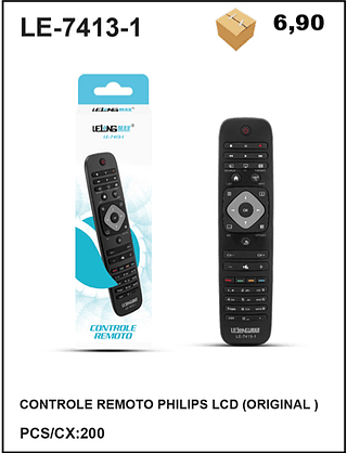 CONTROLE REMOTO PHILIPS LCD (ORIGINAL ) 200PÇ=6,9$