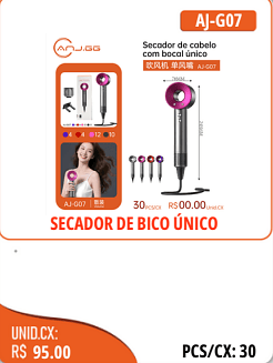 SECADOR DE BICO UNICO UNID.CX:RS 95.00 PCS/CX:30