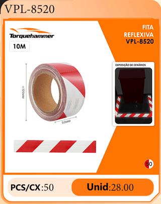 FITA REFLEXIVA PCS/CX:50 Unid:28.00