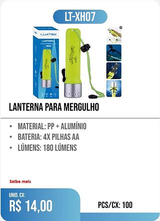 lanterna para mergulho 100pç=14$