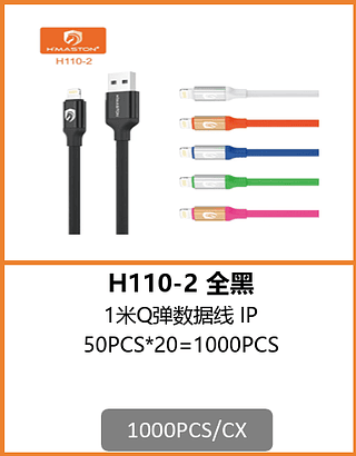 CABO COLORIDO LIGHTNING 1000PCS/CX R$:2,12