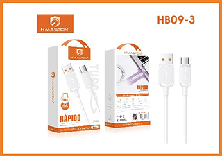 CABO TIPO-C 300PCS/CX R$:5,02