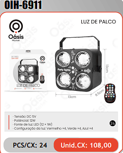 LUZ DE PALCO PCS/CX: 24 Unid.CX: 108,00