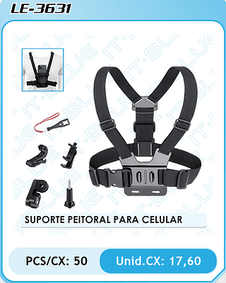 SUPORTE PEITORAL PARA CELULAR PCS/CX: 50 Unid.CX: 17,60