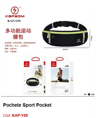 Pochete Sport Pocket R$ 11,25 PCS/Cx: 150