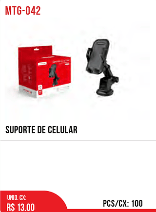 SUPORTE DE CELULAR 100pç=13$