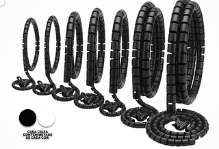 ORGANIZADOR DE CABOS 1 Metro – 10mm 200 PCTS - 1CX R$3,00