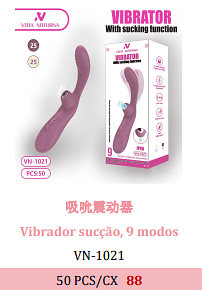 Vibrador succao, 9 modos 50 PCS/CX 88