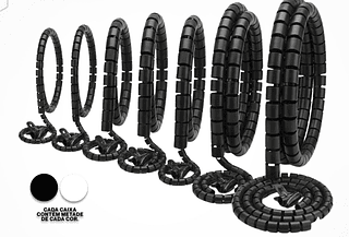 ORGANIZADOR DE CABOS 1,5 Metros – 20mm 100 PCTS - 1CX R$4,80