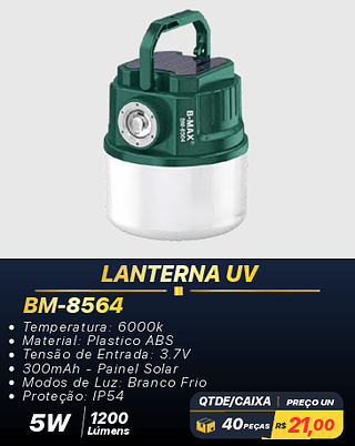 LANTERNA UV 40PÇS R$21,00