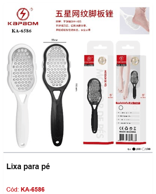 Lixa para pé R$ 6,3 PCS/CX: 200