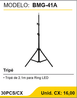 Tripé 30PCS/CX Unid. CX: 16,00
