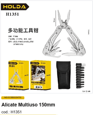 Alicate Multiuso 150mm R$ 23,85 PC/CX:60