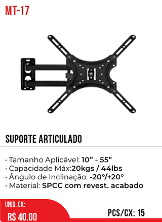 Suporte Articulado 15pç=40$