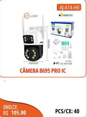 ICSEE CAMERA 8695 PROIC UNID.CX:RS 105.00 PCS/CX:40
