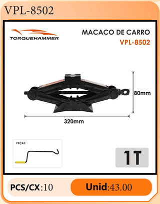 MACACO DE CARRO PCS/CX:10 Unid:43.00