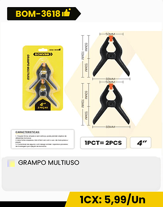 GRAMPO MULTIUSO CX: 120PCS 1CX: 5,99/Un