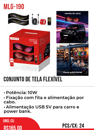 Conjunto De Tela Flexível 24pç=165$
