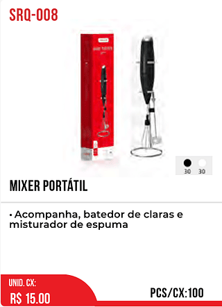 MIXER PORTÁTIL 100pç=15$