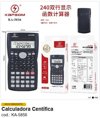 Calculadora Centífica R$ 8,55 PC/CX:180