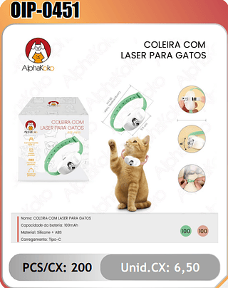 COLERA COMLASER PARA GATOS PCS/CX:200 Unid.CX: 6,50
