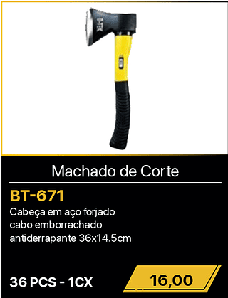 Machado de Corte 36PCS R$16,00
