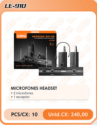 MICROFONES HEADSET 10PÇ=240$