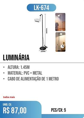 Luminária 5PÇ=87$