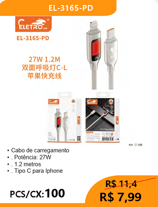 CABO TPC-IOS PCS/CX:100 R$7,99