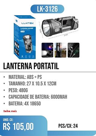 LANTERNA PORTATIL 24pç=105$