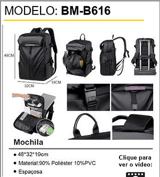Mochila 60PCS/CX Unid.CX:46,00