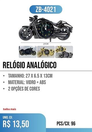 RELÓGIO analógico 96pç=13,50$