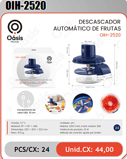 DESCASCADOR AUTOMATICO DE FRUTAS PCS/CX: 24 Unid.CX: 44,00