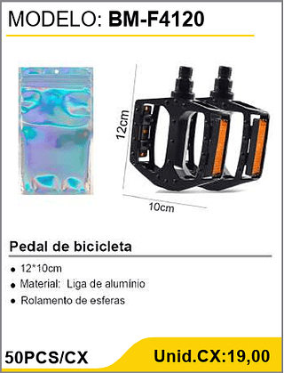 Pedal de bicicleta 50PCS/CX Unid.CX:19,00
