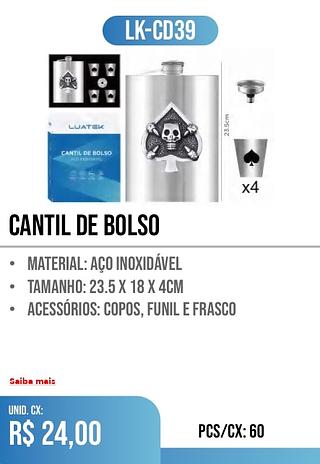 CANTIL DE BOLSO 60pç=24$