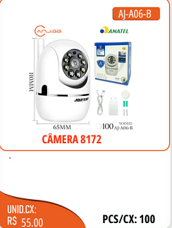 CAMERA 8172 UNID.CX:RS 55.00 PCS/CX:100